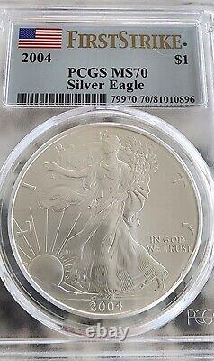 2004 Silver Eagle First Strike PCGS MS 70