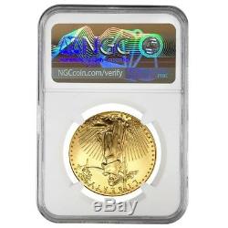 2005 1 oz $50 Gold American Eagle NGC MS 69 Mint Error (Rev Struck Thru)