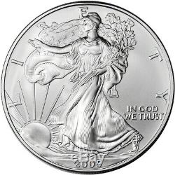 2005 American Silver Eagle (1 oz) $1 1 Roll Twenty 20 BU Coins in Mint Tube