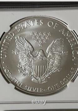 2005 Silver Eagle $1 MS70 NG Low Mintage Ms70 Only 5 Pct Produced 2005