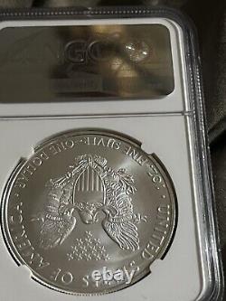 2005 Silver Eagle $1 MS70 NG Low Mintage Ms70 Only 5 Pct Produced 2005