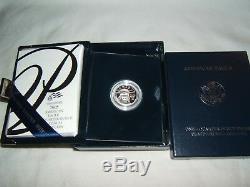 2005 W $25 proof platinum Eagle in US Mint packaging with COA semi key date