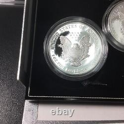 2006 American Eagle 20th Anniversary Silver Coin Set (3 Coins) OGP/COA