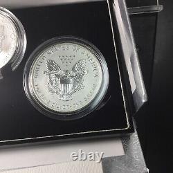 2006 American Eagle 20th Anniversary Silver Coin Set (3 Coins) OGP/COA