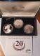 2006 American Silver Eagle 20th Anniversary 3 Coin Set Us Mint Ogp Coa $1