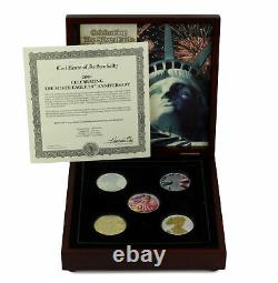 2006 Morgan Mint 20th Anniversary Silver Eagle 5 Coin Set with Case and COA