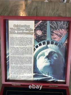 2006 Morgan Mint Silver Eagle 20th Anniversary 5 coin set (With COA)