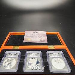 2006 Silver Eagle Set 3 Coin Collection, American Mint, Limited Edition
