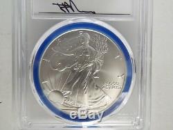 2006 W $1 Burnished Silver Eagle PCGS SP70 Mercanti Signed Mint Engraver Series