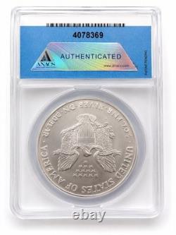 2006 W American Silver Eagle 20th Ann $1 ANACS SP70 Satin Finish