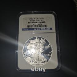 2007 W $1 Proof American Silver Eagle NGC PF 69 UC ER
