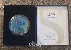 2007 W American Silver Eagle Monster Blue Toned Toning ASE Rainbow Toned