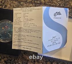 2007 W American Silver Eagle Monster Blue Toned Toning ASE Rainbow Toned