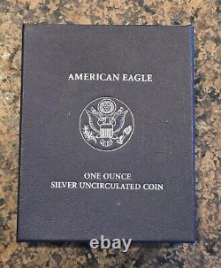 2007 W American Silver Eagle Monster Blue Toned Toning ASE Rainbow Toned
