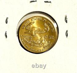 2008 $10 1/4 Ounce American Gold Eagle Fine Gold Coin US Mint BU 22K