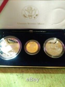 2008 US Mint Bald Eagle Commemorative Coin Program 3 Coin Proof Set rare set