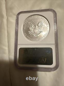 2008 W Reverse of 2007 American Silver Eagle NGC MS 70