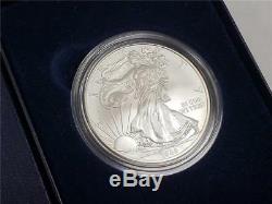 2008 W Reverse of 2007 Silver American Eagle United States Mint Coin withBox