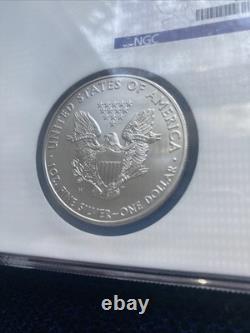 2008-W Silver Eagle Reverse of 07 NGC MS-70 Early Release Dual Two Coin Holder