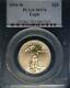 2008 W West Point Mint Burnished $25 Gold Eagle Pcgs Ms70
