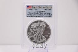 2009 2025 MS70 Silver Eagle 1 oz Silver Rd Missing Year Commem. Burnished PCGS