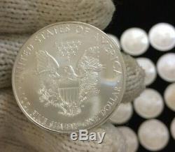 2009 American Silver Eagle $1 Dollar 1 oz Silver 20 Coin Mint Tube