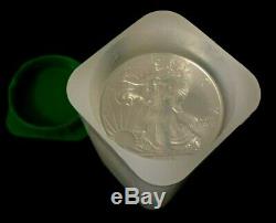 2009 American Silver Eagle $1 Dollar 1 oz Silver 20 Coin Mint Tube