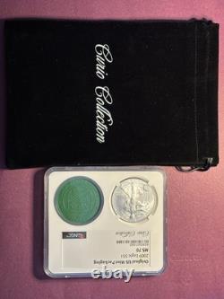 2009 MS 70 Curio Collection American Silver Eagle (ASE) withbag Flawless Coin PCGS