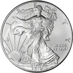 2010 American Silver Eagle (1 oz) $1 1 Roll Twenty 20 BU Coins in Mint Tube