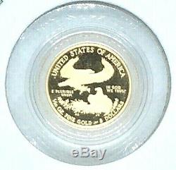 2010-W American Gold Eagle Proof 1/10 oz $5 In Coin Capsule Mint BU