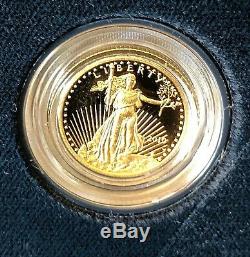 2010 W Gold Eagle PROOF U. S Mint 1/10 oz. ORIGINAL BOX & COA
