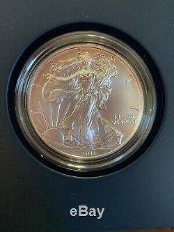 2011 25th Anniversary 5-Coin Set AMERICAN SILVER EAGLEwith U. S. Mint Box & COA