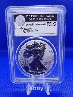 2011 5 Coin 25th Anniversary Silver Eagle Set PCGS PR69 MS69 Mercanti With Case