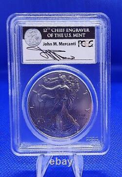 2011 5 Coin 25th Anniversary Silver Eagle Set PCGS PR69 MS69 Mercanti With Case