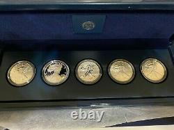 2011 American Eagle 25th Anniversary Silver Coin Set 5 Coin Set