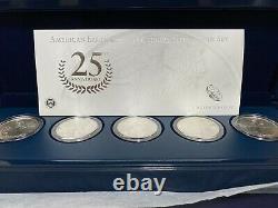 2011 American Eagle 25th Anniversary Silver Coin Set 5 Coin Set