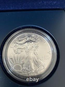 2011 American Eagle 25th Anniversary Silver Coin Set 5 coin set with COA Gem