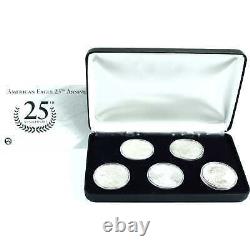 2011 American Eagle 25th Anniversary Silver Coin Set COA SKUCPC7073