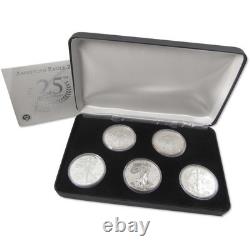 2011 American Eagle 25th Anniversary Silver Coin Set COA SKUCPC7073