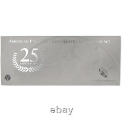 2011 American Eagle 25th Anniversary Silver Coin Set COA SKUCPC7073