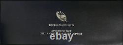 2011 American Eagle 25th Anniversary Silver Coin Set in OGP with COA Perfect Box