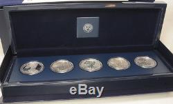 2011 American Silver Eagle 25Th Anniversary 5 Coin Set US Mint