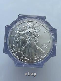 2011 American Silver Eagle NGC Sealed Tube 20 Roll Gem Uncirculated Mint Sealed