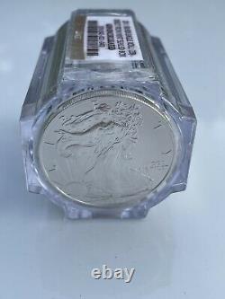 2011 American Silver Eagle NGC Sealed Tube 20 Roll Gem Uncirculated Mint Sealed