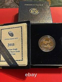 2011-Gold American Eagle One Half Ounce Proof-West Point Mint