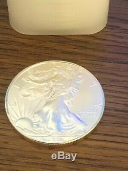 2011 Roll Of 20 Bu American Silver Eagle 1 Oz. In Mint Tube. Very Nice Coins