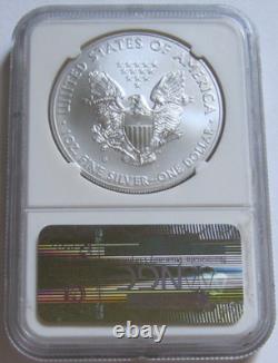 2011-S NGC MS70 ER BURNISHED AMERICAN SILVER EAGLE from 25th Anniversary Set