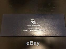 2011 Silver Eagle 25th Anniversary 5 Coin Set In Mint Condition