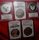 2011 Silver Eagle 25th Anniversary 5 Coin Set Src=https/