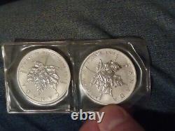 2011 Silver Eagle Maple Leaf Lot Six Oz 6 Ounces Silver Coins USA Canada Bullion